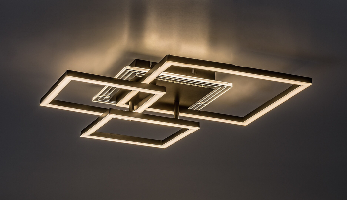 Plafoniera Rabalux Ottavia LED 40W 3100lm 3000K metal acril negru alb IP20 [3]