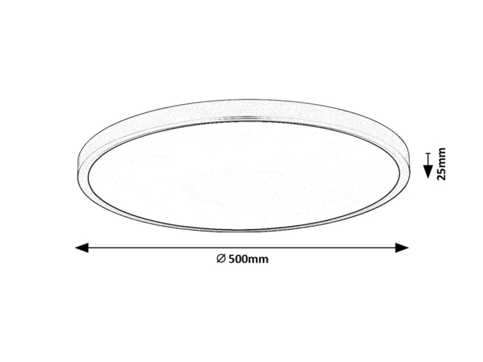 Plafoniera Rabalux Paulos LED 48W 4150lm 4000 plastic white stil tehnic 230V, 50Hz IP20 71075 [5]
