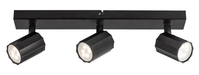 Plafoniera Rabalux Rogelio GU10 3X MAX 5W  metal aluminiu negru mat IP20 [3]