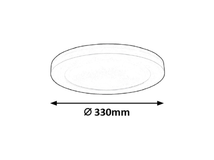 Plafoniera Rabalux Sonnet LED 30W 2800lm 4000KK metal white stil functional, IP20 1490 [6]