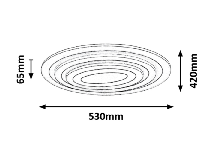 Plafoniera Rabalux Taneli LED 41W 3053lm 3000-6500K metal acril alb alb IP20 [6]