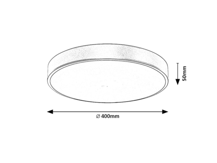 Plafoniera Rabalux Tesia LED 36W 2300lm 3000 metal gold stil modern 230V, 50Hz IP20 71037 [4]