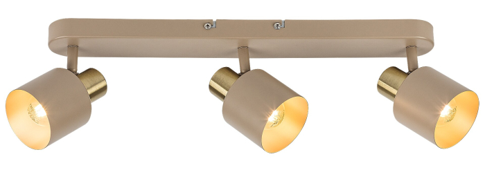 Plafoniera Rabalux Tisandra E14 E14 3X MAX 10W metal gray beige stil modern, IP20 73143 [3]