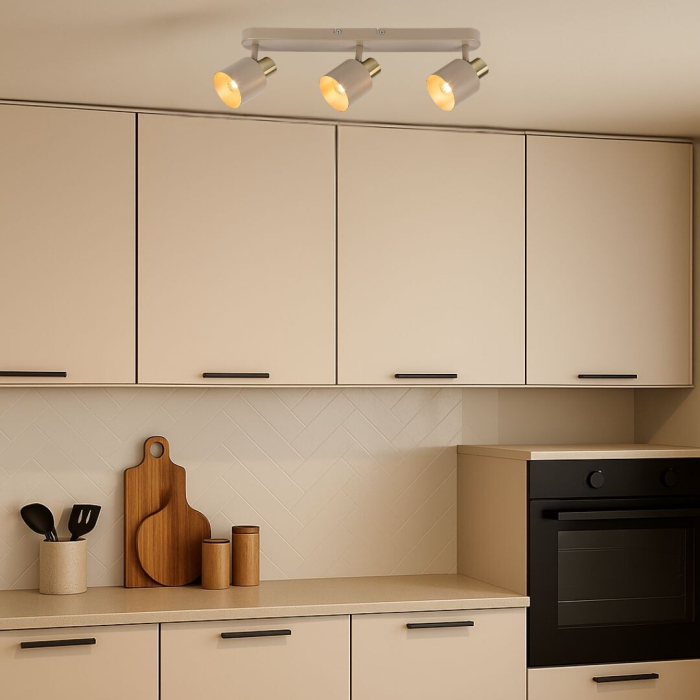 Plafoniera Rabalux Tisandra E14 E14 3X MAX 10W metal gray beige stil modern, IP20 73143 [7]