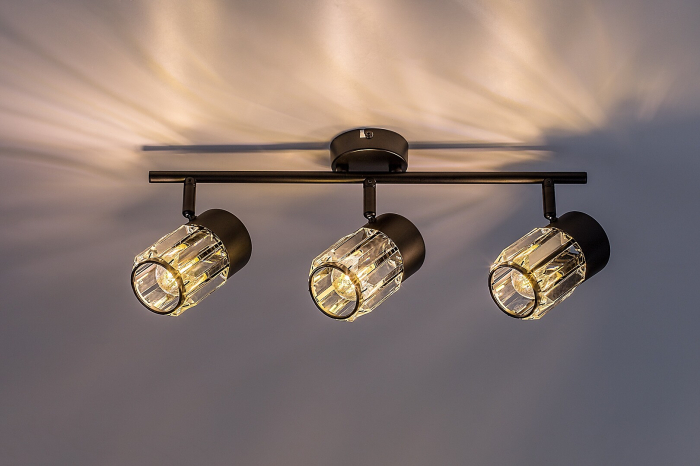 Plafoniera Rabalux Venaro E14 E14 3x MAX 15W metal black stil clasic, IP20 73061 [3]