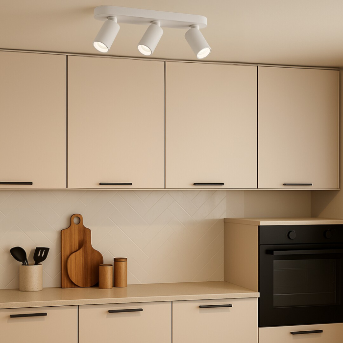 Plafoniera Rabalux Yorli GU10 3x MAX 7W  aluminiu plastic alb IP20 [3]