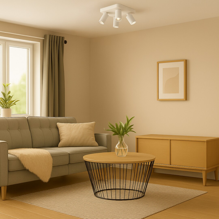 Plafoniera Rabalux Yorli GU10 4x MAX 7W  aluminiu plastic alb IP20 [3]