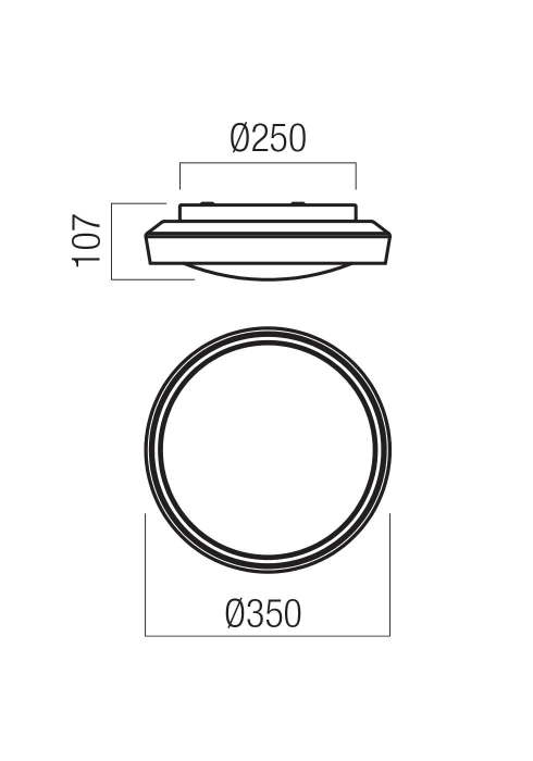 PLAFONIERĂ REDO ARCA PL LED 24W 3000/4000K SWH/SMOKE BLACK (5.1.2) [2]