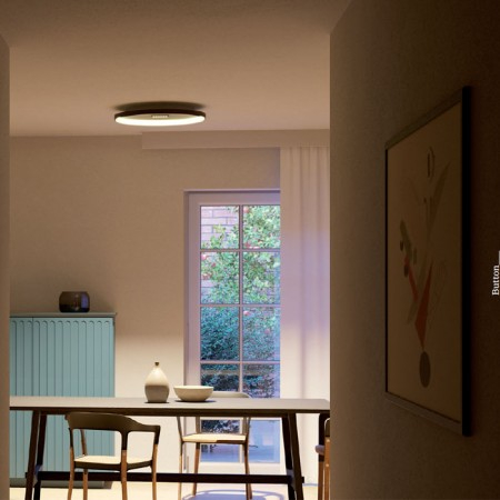 Plafoniera Redo Button, negru mat, LED, 52W, 3480 lumeni, alb cald 3000K, D.61 cm, 01-3832 [2]