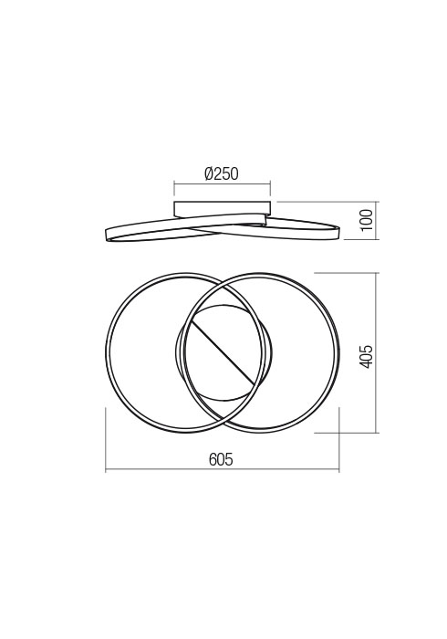 Plafoniera REDO ESPIRAL 01-2680 LED SAND BLACK 33W 2440 lm 3000K IP20 [2]
