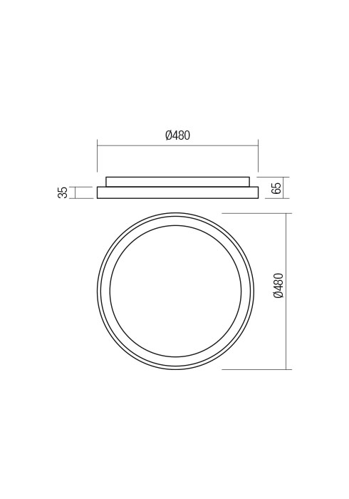 Plafoniera REDO ICONIC 01-2668 LED SAND BLACK 40W 2460 lm 3000K 20 [2]