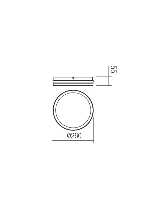 Plafoniera REDO Isola 90286 LED 24W 2060lm 3000K/6500K Dark Grey IP54 [2]