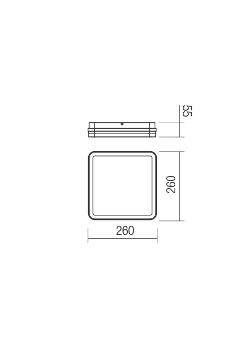 Plafoniera REDO Isola 90288 LED 24W 2120lm 3000K/6500K Dark Grey IP54 [2]