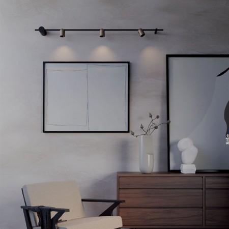 Plafoniera Redo Kobe, negru/silver coffee, LED, 20W, 1725 lumeni, alb cald 3000K, L.150 cm, 01-3671 [2]
