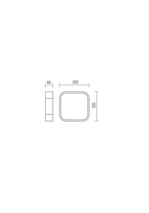 Plafoniera REDO Screen IP 01-1353 SMD LED 12W 3000K 840lm 220x220 IP44 Nedimabil Crom White [3]