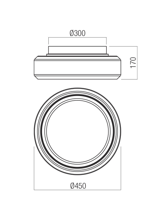PLAFONIERĂ REDO SOLERA PL LED 36W 3000K/4000K(5.1.2) [2]