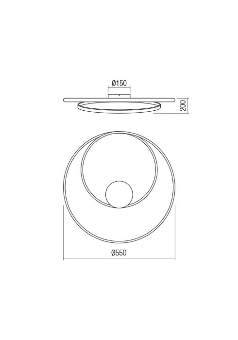 Plafoniera Redo Torsion LED Dimabila (3 step) alb mat 30W 3300/2490 lumeni alb cald 3000K 01-1791 [2]