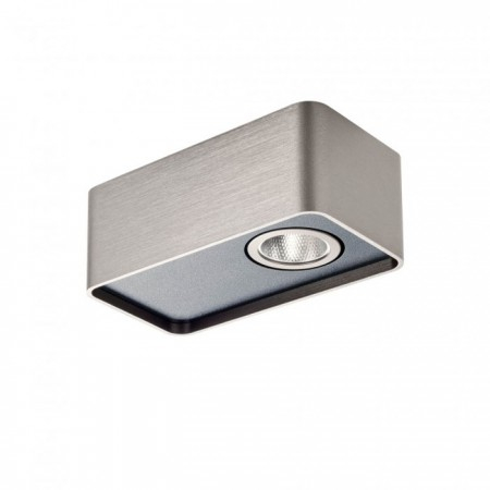 Plafoniera Redo Yuki, foggy nickel, 6W, 395 lumeni, alb cald 3000K, L.13 cm, 01-3687 [1]