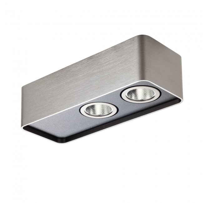 PLAFONIERĂ REDO YUKI PL LED 10W 3000K L50 FOGGY NICKEL/BK (5.1.2) [1]