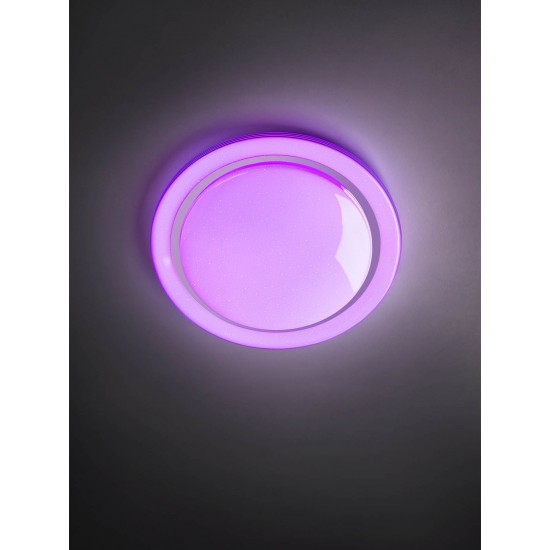 Plafoniera Smarter Andes, alb mat, telecomanda, LED, TUYA APP, 48W, CCT+RGB, 3024 lumeni, 05-917 [2]
