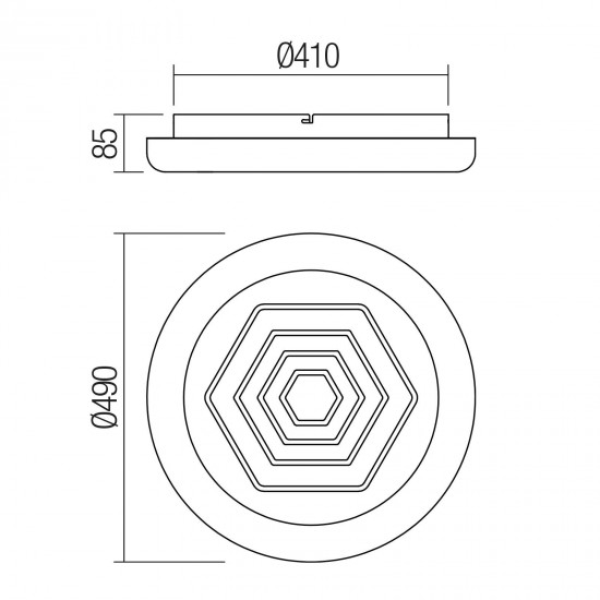 Plafoniera Smarter Azuki, alb mat, telecomanda, LED, 132W, 3000K-4500K-6500K, 9440 lumeni, D.49 cm, 05-921 [3]