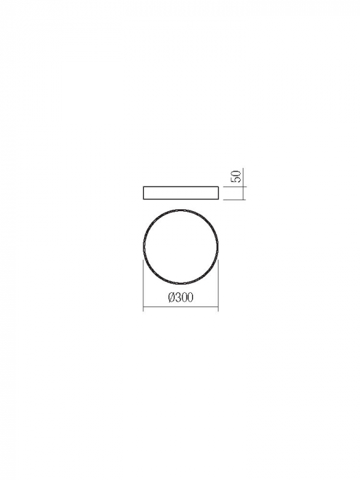 Plafoniera Smarter Knob 05-930 Metal Negru mat LED 24W 3000K-6500K 1380lm IP20 [2]