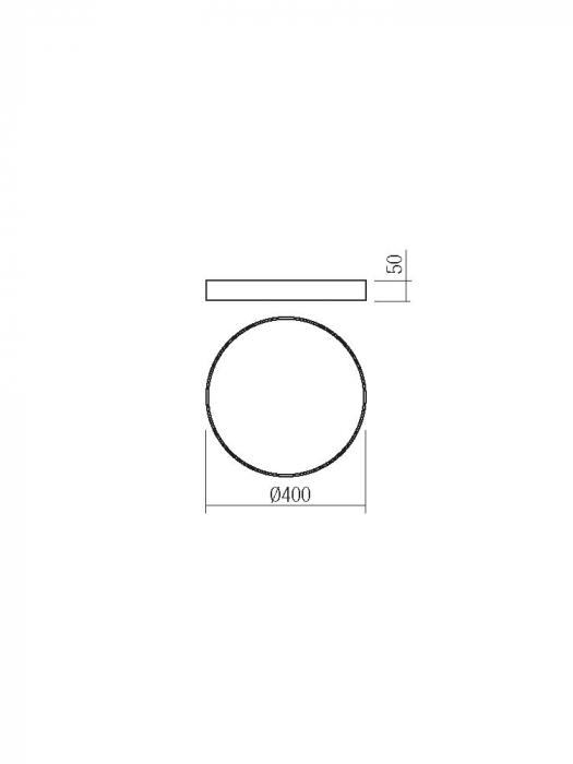 Plafoniera Smarter Knob 05-931 Metal Alb mat LED 36W 3000K-6500K 2180lm IP20 [2]