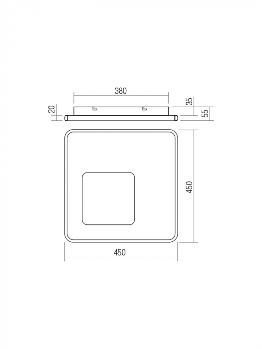 Plafonieră Smarter Sintesi  05-961 LED 53W 3285 lm CCT Metal/Aluminiu Alb mat IP20 [2]