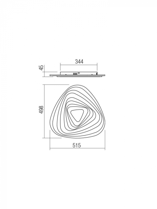Plafoniera Smarter Stratos 01-2336 Metal Alb mat CCT LED 90W 3000K-6000K 7632lm IP20 [2]