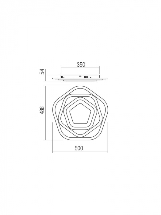 Plafoniera Smarter Stratos 01-2342 Metal Alb mat CCT LED 77W 3000K-6000K 7238lm IP20 [2]