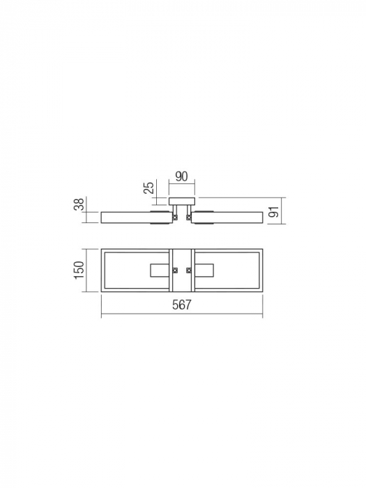 Plafoniera SMARTER TIMBER 01-1968 E27 2x42W Metal Negru mat/Lemn Fag Natur IP20 [2]