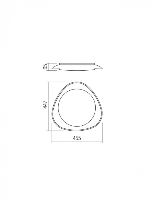 Plafoniera Smarter Verena 05-922 Metal/Policarbonat Negru  LED 24W 4000K 1488lm IP20 [2]