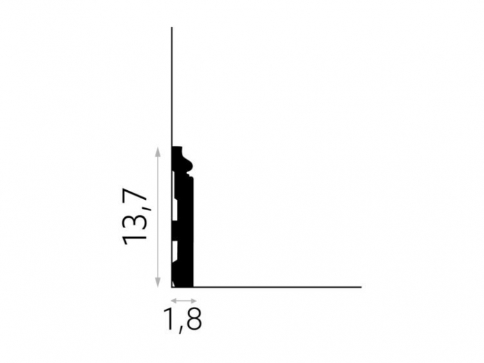 Plinta Polimer Rigid Polyforce Mardom MD360P 137x18x2000 mm [3]