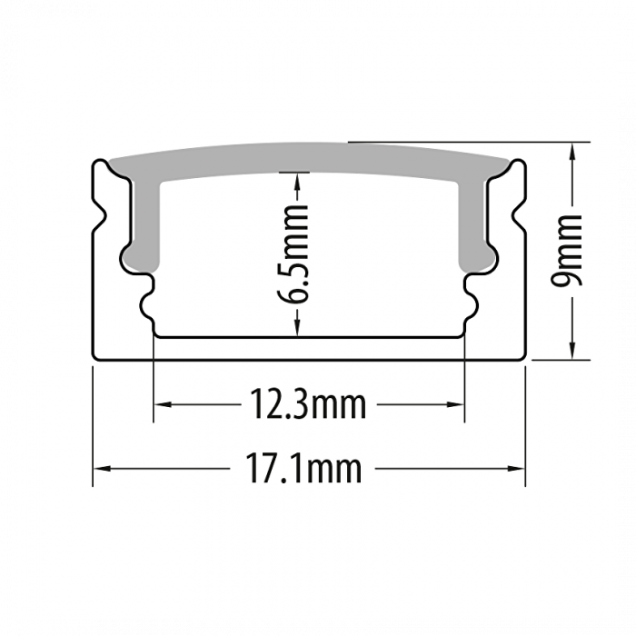 Profil Aluminiu Pentru Benzi Led, 2m [2]