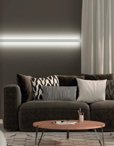 Profil banda LED aplicat 4 lumina sus jos EGLO 98967, Aluminiu [3]