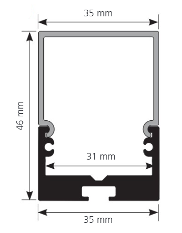 Profil banda LED aplicat 6 EGLO 99009, Alb [2]