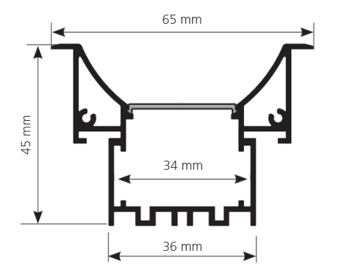 Profil banda LED incastrat 3 EGLO 99001, Aluminiu [2]