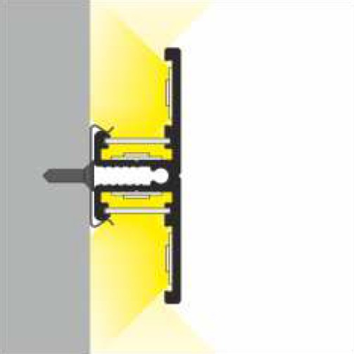 Profil LED aparent BACK 10, aluminiu, lungime 2m, 40mm x 13,5mm [4]