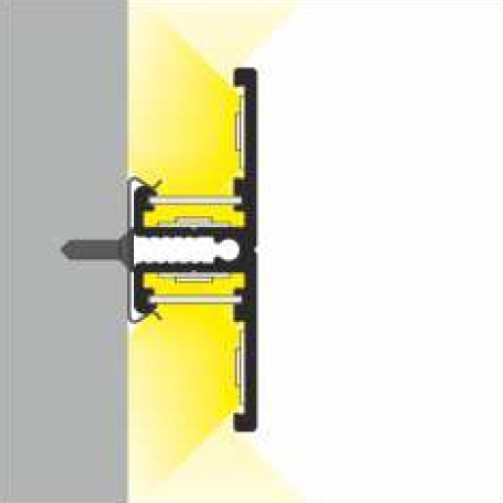 Profil LED aparent BACK 10, negru, lungime 2m, 40mm x 13,5mm [4]