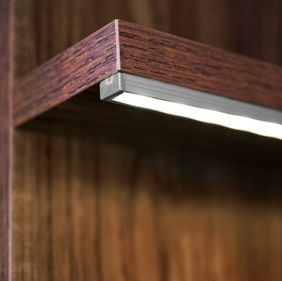 Profil LED aparent BEGTON 12, RAW, aluminiu neanodizat, lungime 2m, 14,4mm x 6,6mm + Dispersor alb mat click [6]