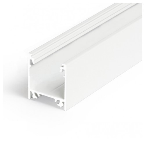 Profil LED aparent LINEA 20, alb, lungime 2m, 23mm x 25,1mm + Dispersor alb mat click [1]