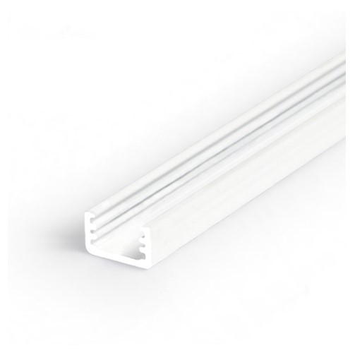 Profil LED aparent SLIM 8, alb, lungime 2m, 12,2mm x 7mm + Dispersor alb mat click [1]