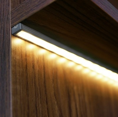 Profil LED aparent SLIM 8, aluminiu neanodizat, lungime 2m, 12,2mm x 7mm + Dispersor Alb mat click [5]