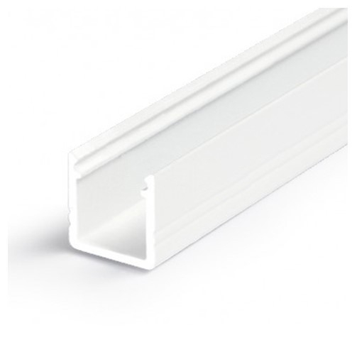 Profil LED aparent SMART 10, alb, lungime 2m, 12mm x 12mm + Dispersor Alb mat click [1]