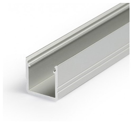 Profil LED aparent SMART 10, aluminiu anodizat, lungime 2m, 12mm x 12 mm + Dispersor alb mat click [1]