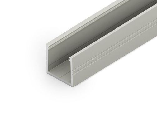 Profil LED aparent SMART 16, aluminiu anodizat, lungime 2m, 18,8mm x 18,6mm +Dispersor alb mat click [1]