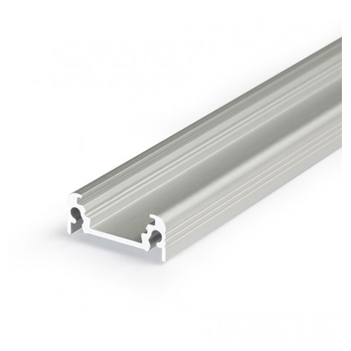 Profil LED aparent SURFACE 10, aluminiu anodizat, lungime 2m, 20mm x 8mm + Dispersor alb mat click [1]
