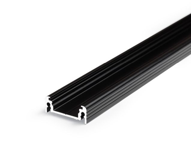 Profil LED aparent SURFACE 14, negru, lungime 2m, 24mm x 9mm + Dispersor negru click [1]