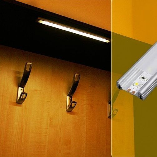 Profil LED aparent SURFACE 14, negru, lungime 2m, 24mm x 9mm + Dispersor negru click [5]