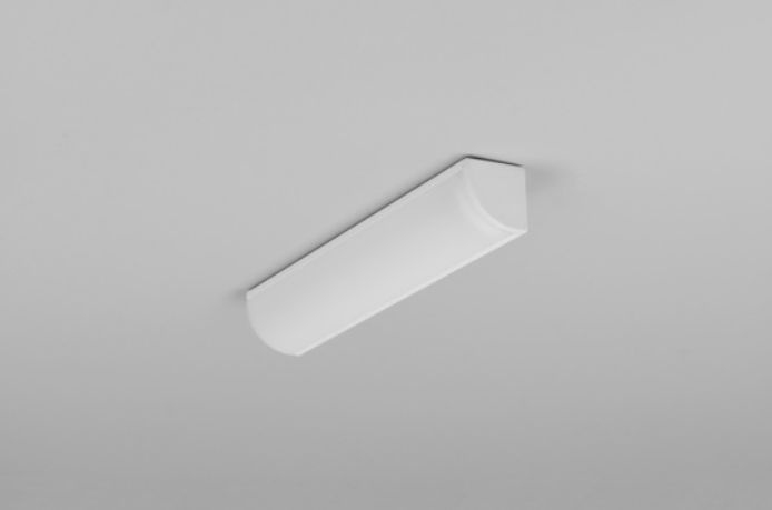 Profil LED de colț CABI 12, alb, lungime 2m, 16,5mm x 16,5mm + Dispersor alb semirotund click [5]